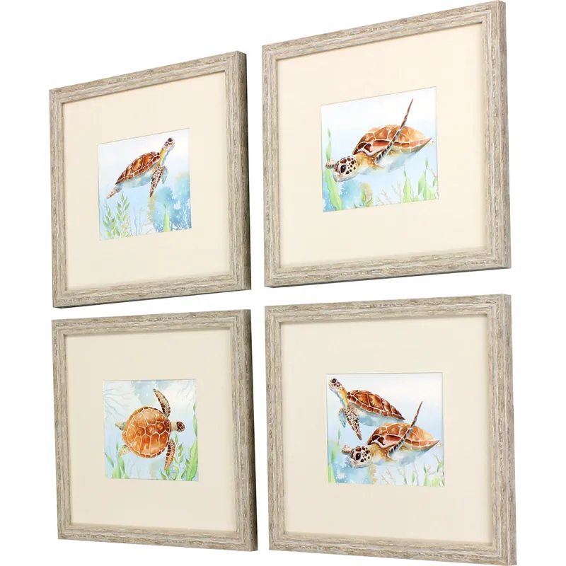 Sea Turtle Reef S/4 Framed Art