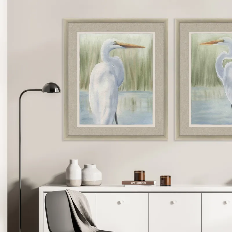 Dreams of Egret I Framed Art