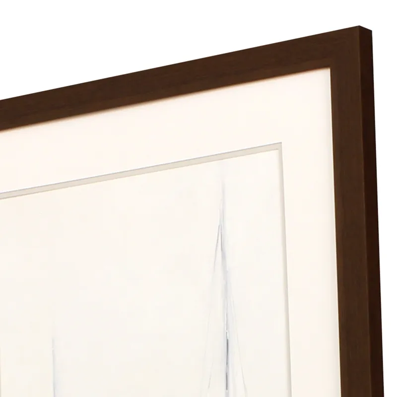Fog in Harbor I Framed Art