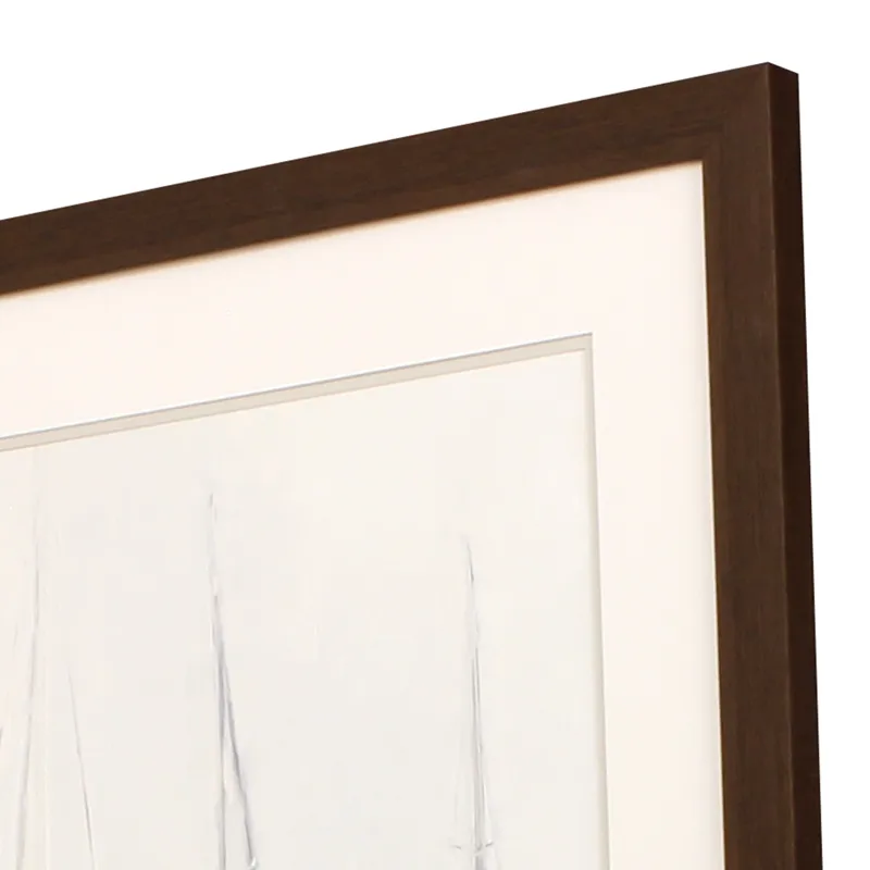 Fog in Harbor II Framed Art