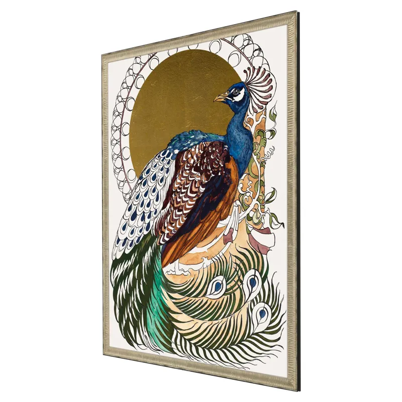 Formal Peacock Framed Art