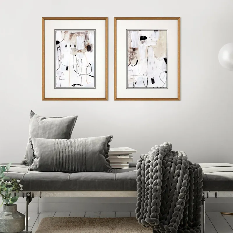 Net Neutral S/2 Framed Art