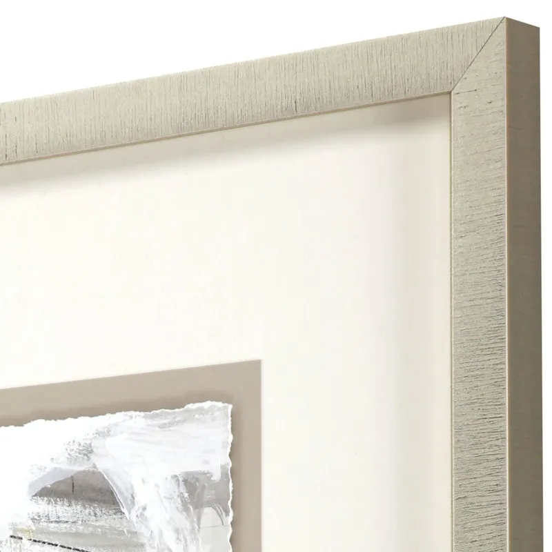 Ivory Gold and Gray I Framed Art