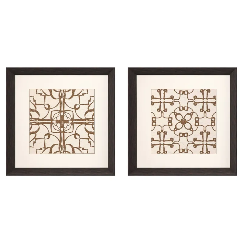 Motif on Cream II S/2 Framed Art