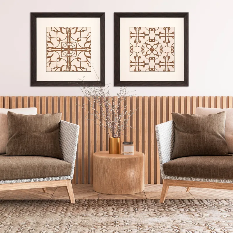Motif on Cream II S/2 Framed Art