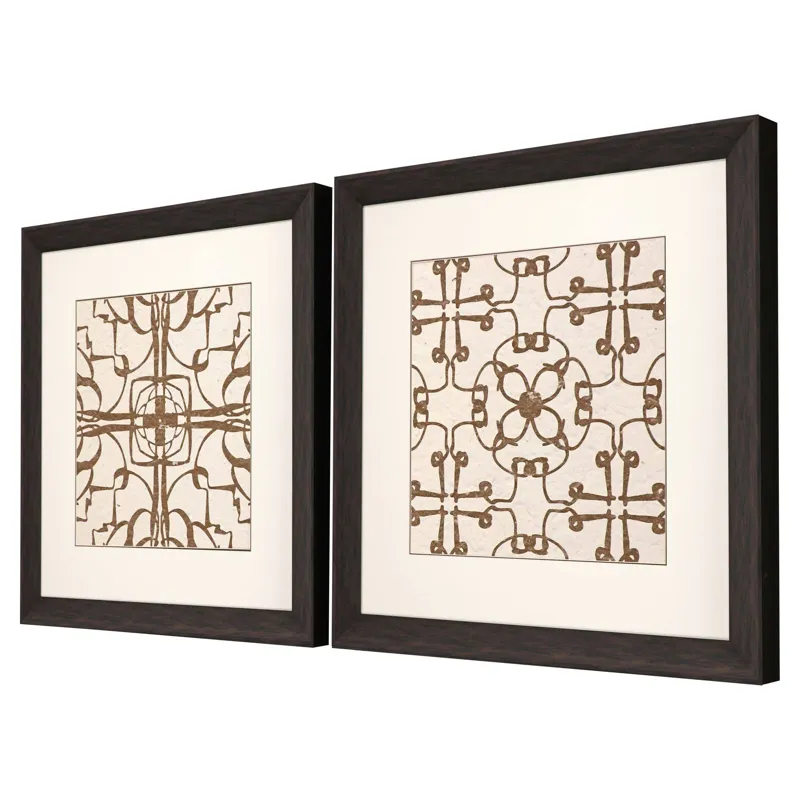 Motif on Cream II S/2 Framed Art