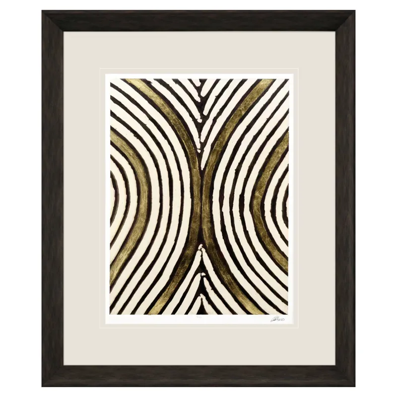 Gold Zulu V Framed Art