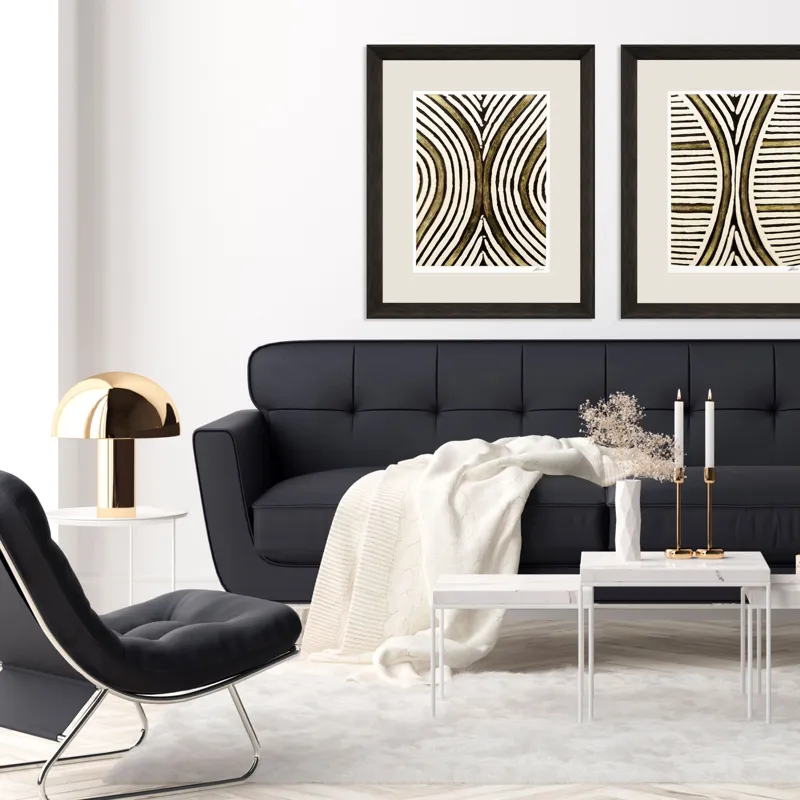 Gold Zulu V Framed Art