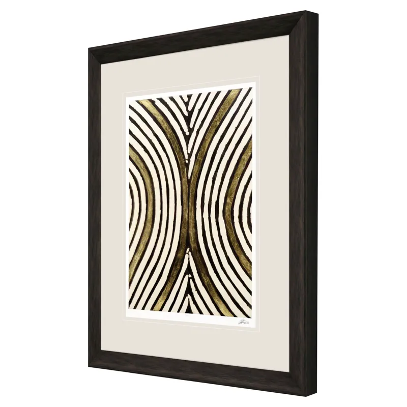 Gold Zulu V Framed Art
