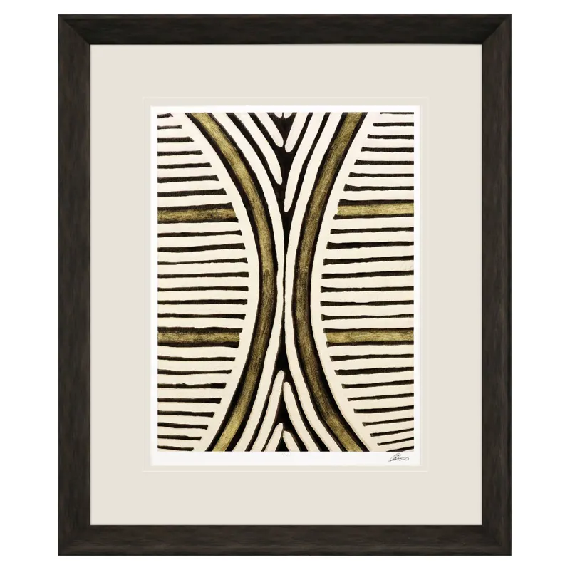 Gold Zulu VI Framed Art
