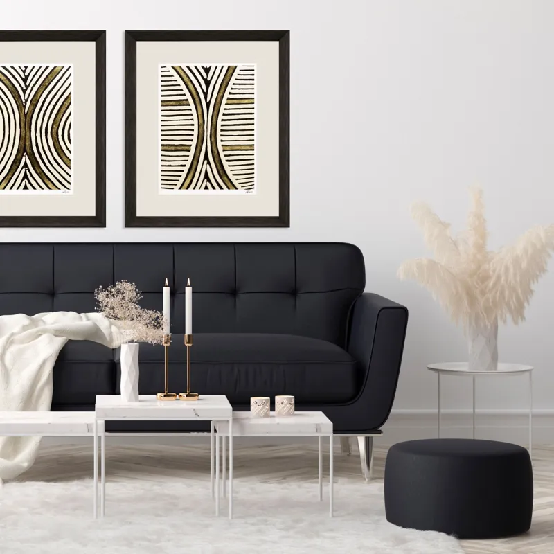 Gold Zulu VI Framed Art