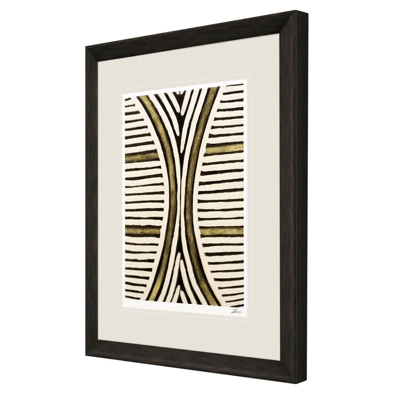 Gold Zulu VI Framed Art