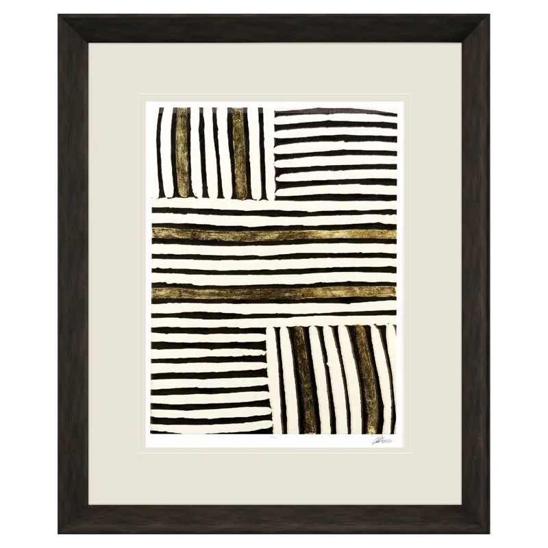 Gold Zulu VII Framed Art