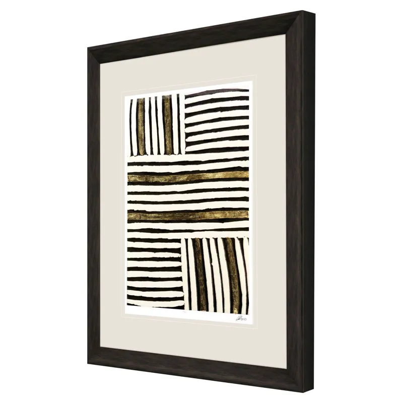 Gold Zulu VII Framed Art