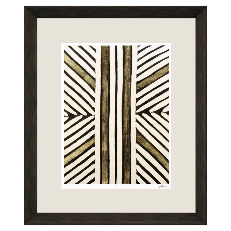 Gold Zulu VIII Framed Art