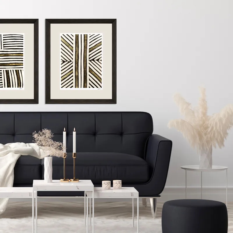Gold Zulu VIII Framed Art