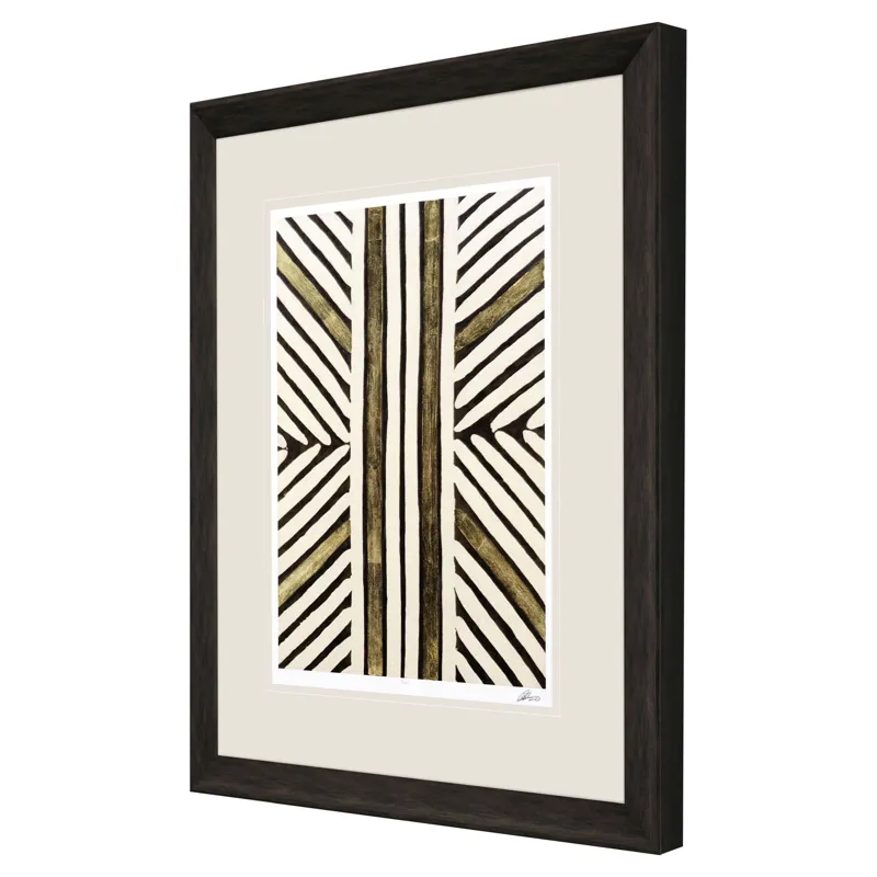 Gold Zulu VIII Framed Art
