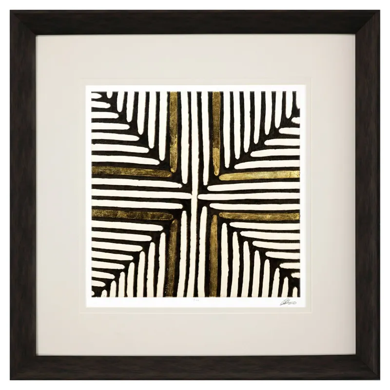 Gold Zulu I Framed Art