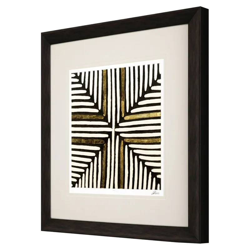 Gold Zulu I Framed Art