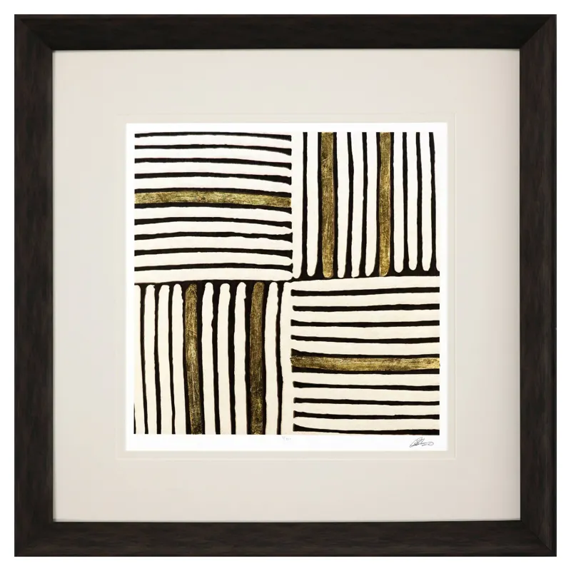 Gold Zulu II Framed Art
