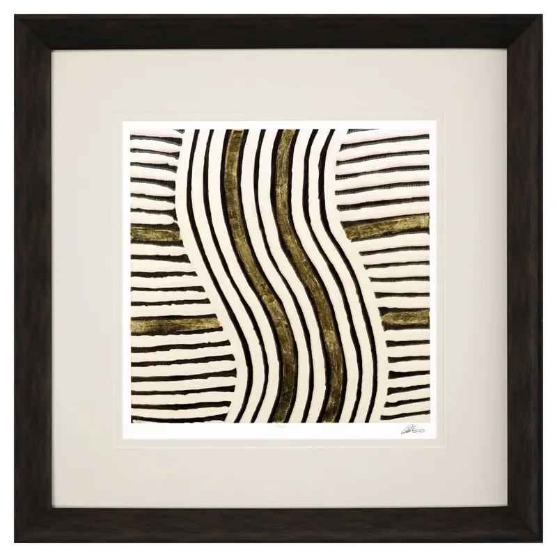 Gold Zulu III Framed Art