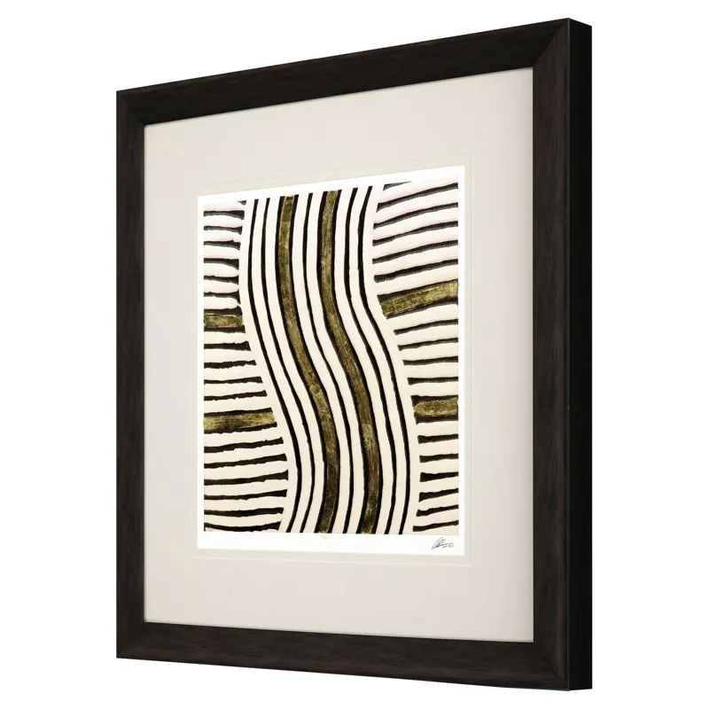 Gold Zulu III Framed Art