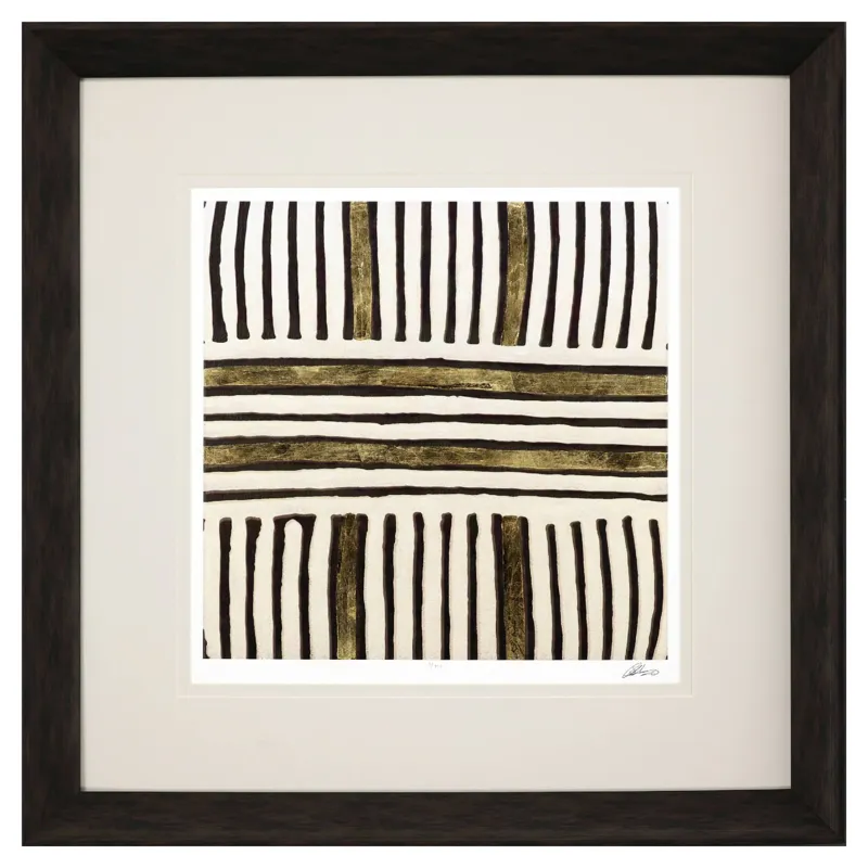 Gold Zulu IV Framed Art