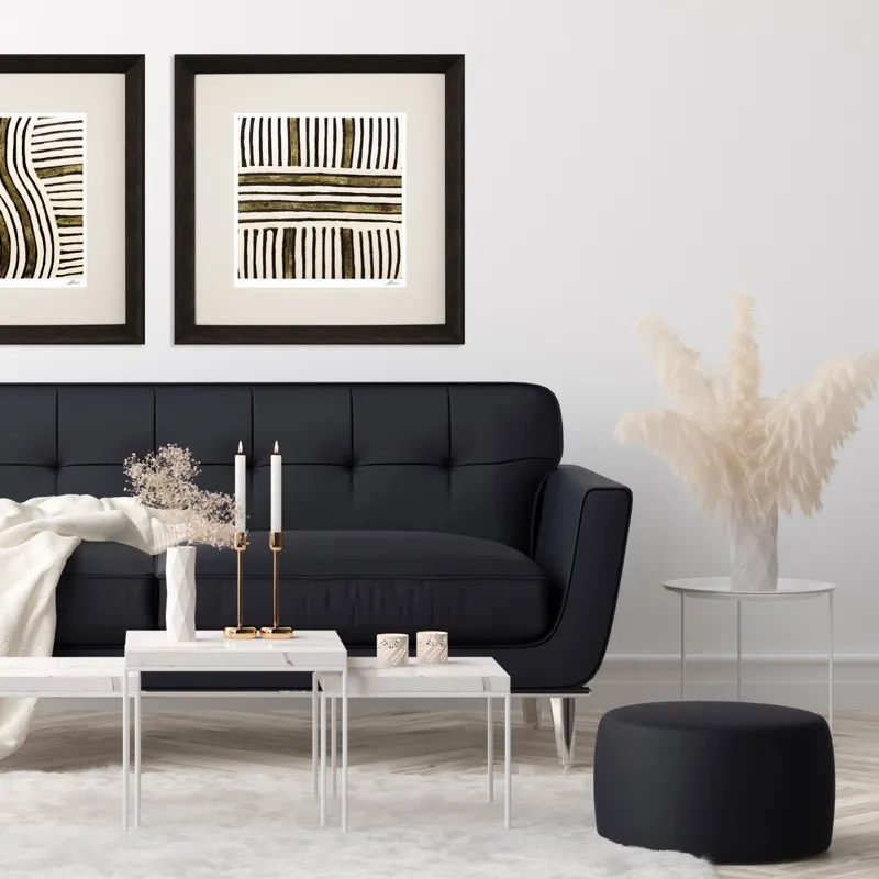 Gold Zulu IV Framed Art
