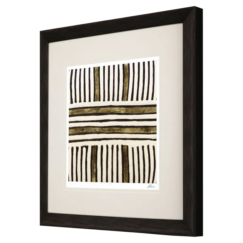 Gold Zulu IV Framed Art