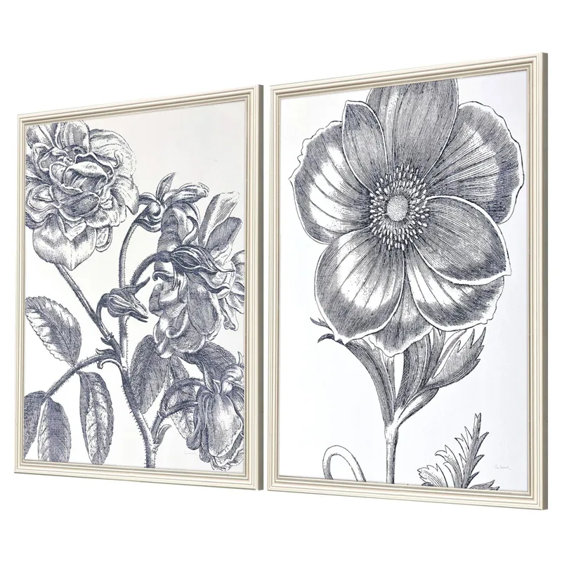 Belle Fleur II S/2 Framed Art