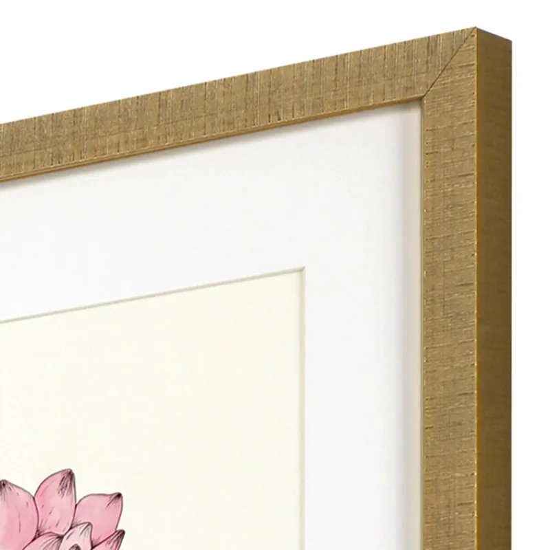 Pink Floral Pops S/4 Framed Art