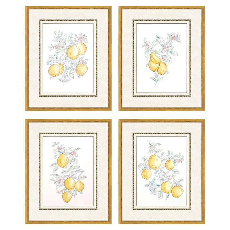 Citrus Fresh S/4 Framed Art
