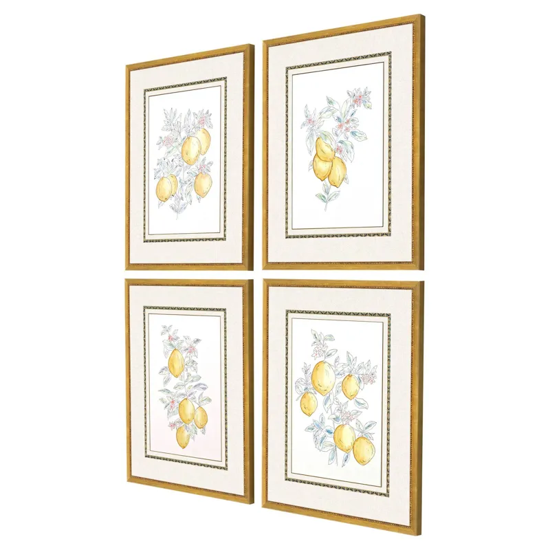 Citrus Fresh S/4 Framed Art