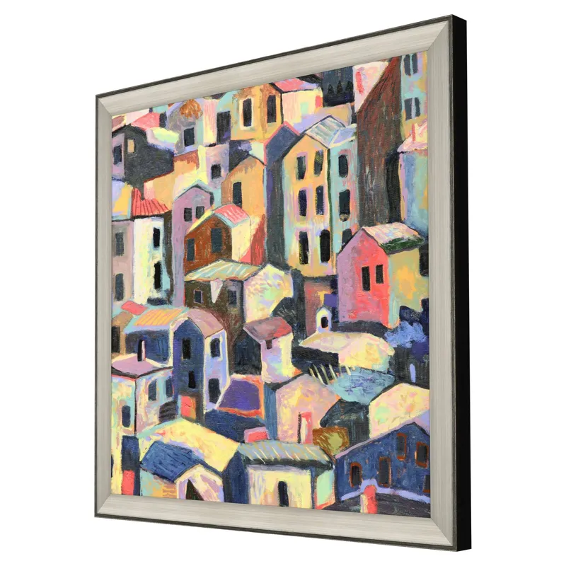 Rustic Hilltown Framed Art