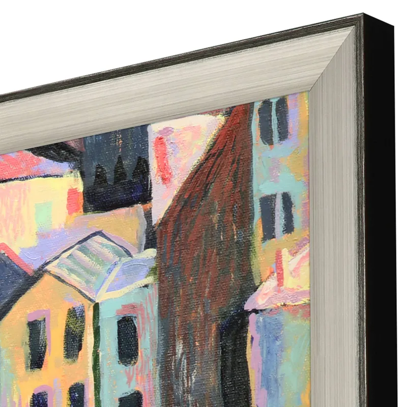 Rustic Hilltown Framed Art