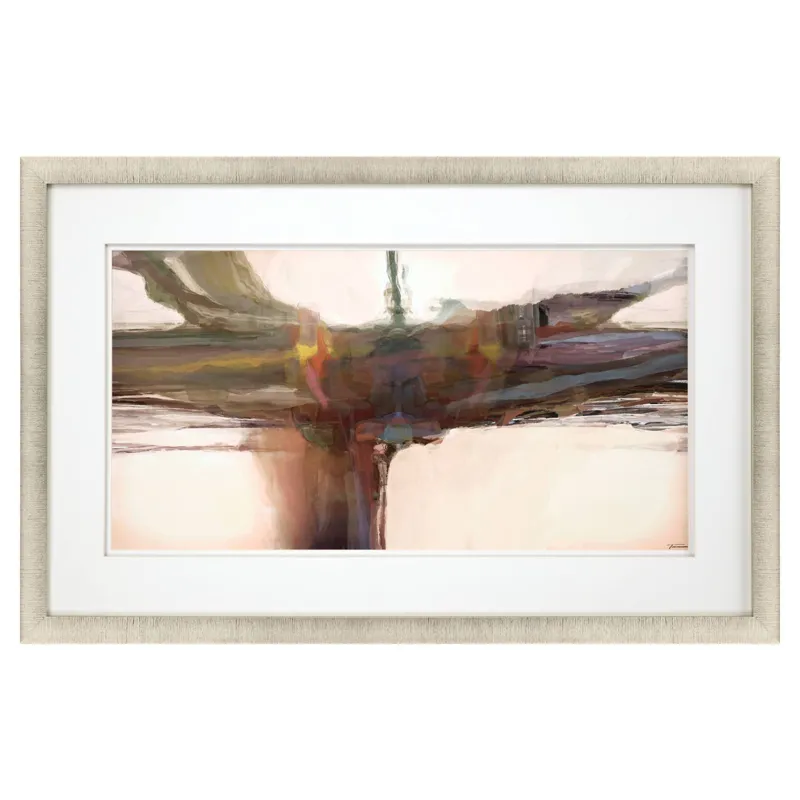 Beige Sculpture II Framed Art