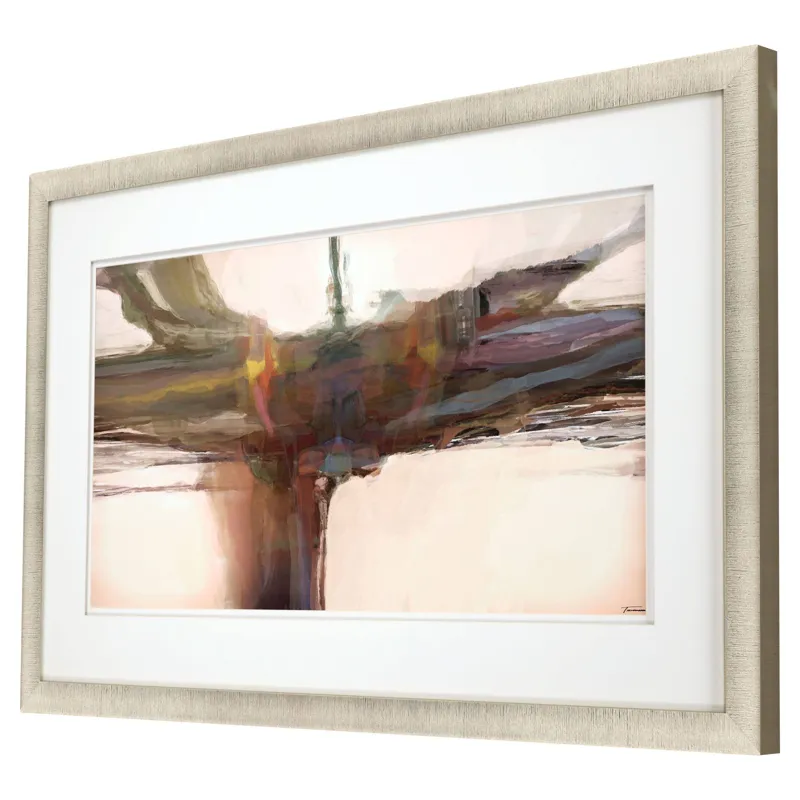 Beige Sculpture II Framed Art