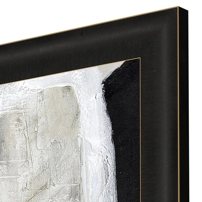 White Stone Framed Art
