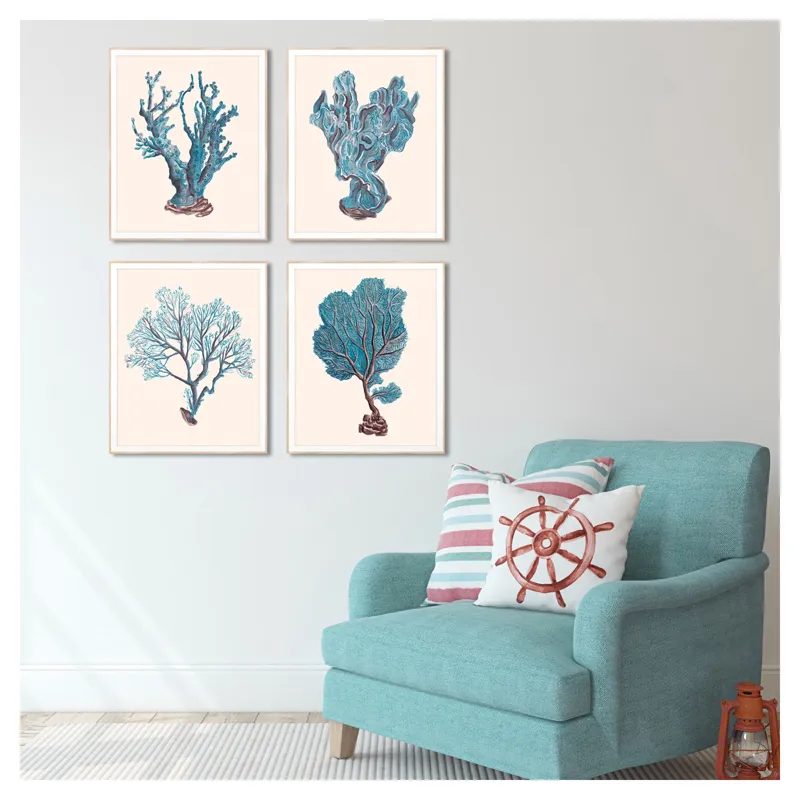 Indigo Reef S/4 Framed Art