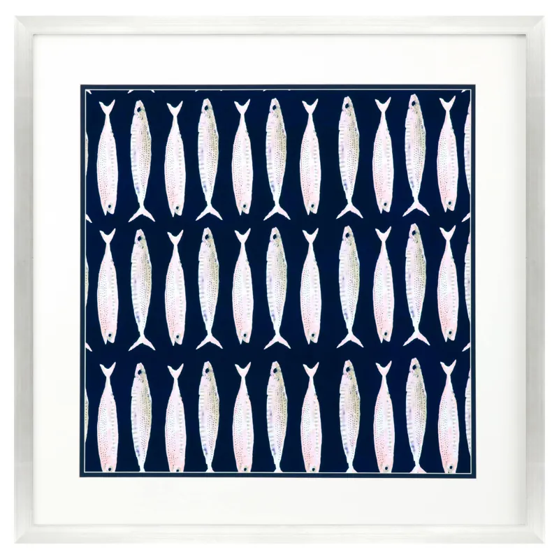 Fish Pattern I Framed Art
