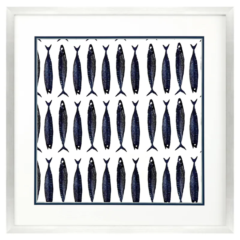 Fish Pattern II Framed Art