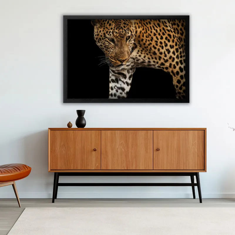 African Leopard - Stalk Framed Art