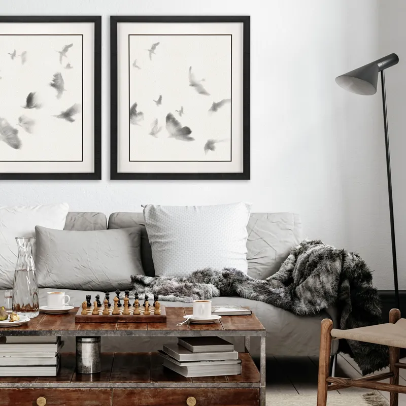 Birds in Flight - Swoop Framed Art