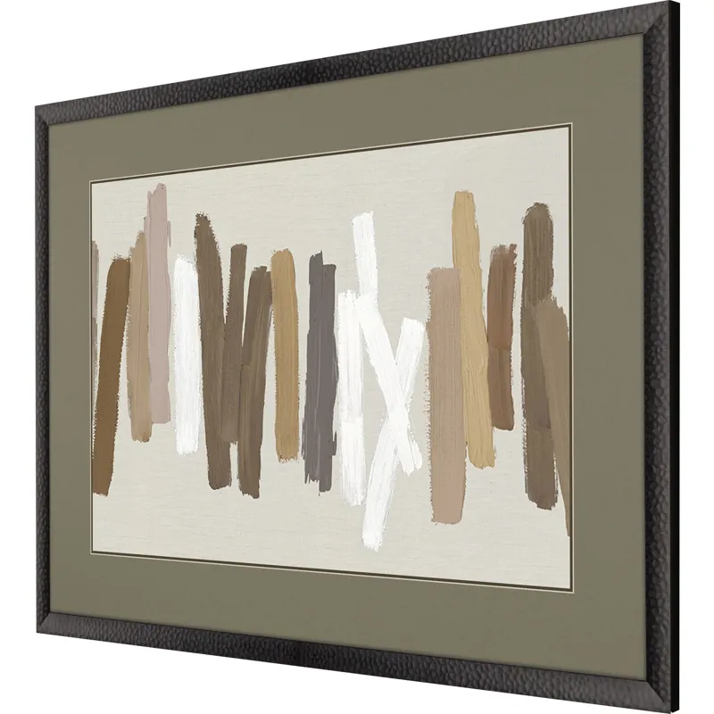 Strokes in Brown II Framed Art