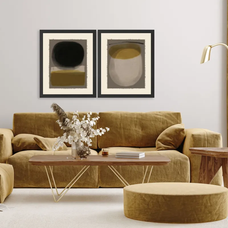 Crescent Phase S/2 Framed Art