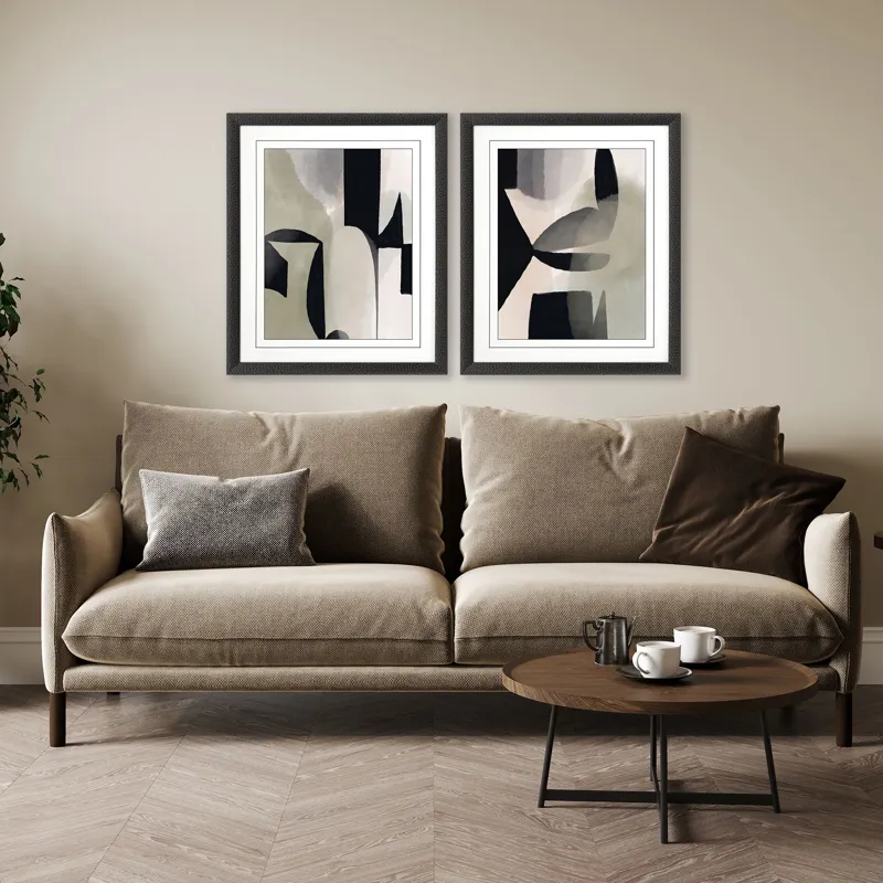 Shape Shift II S/2 Framed Art