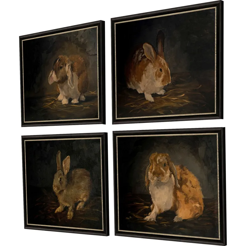 Resting Bunny S/4 Framed Art