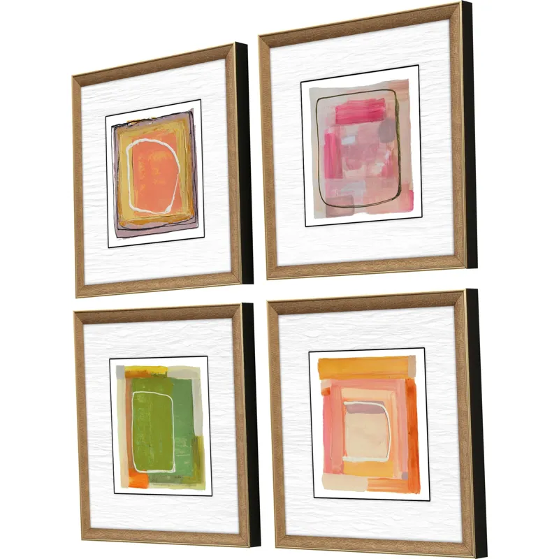 Bold Gesture S/4 Framed Art