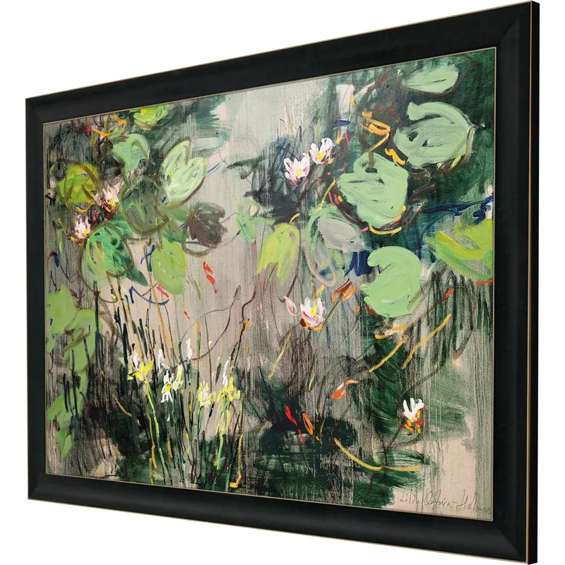 Water Lilies, Summer Pond Framed Art