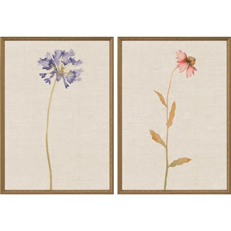 Wild Flourish I S/2 Framed Art